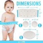 JJ Care Umbilical Hernia Belt Baby with 3 pcs Foam Compression Pads – Stretchable and Breathable Baby Belly Button Band Hernia for Newborn Umbilical Cord - fajeros para bebes recien nacidos (for 15 -22 Inches Waist) - Image 4